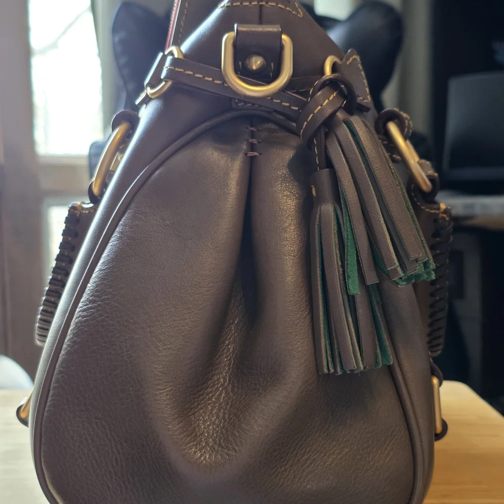 Dooney and Bourke Large Florentine Satchel - Elephant - Picture 6 of 12